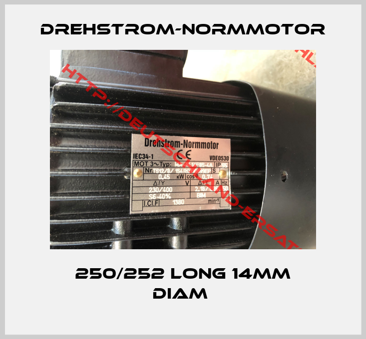 Drehstrom-Normmotor-250/252 long 14mm Diam 