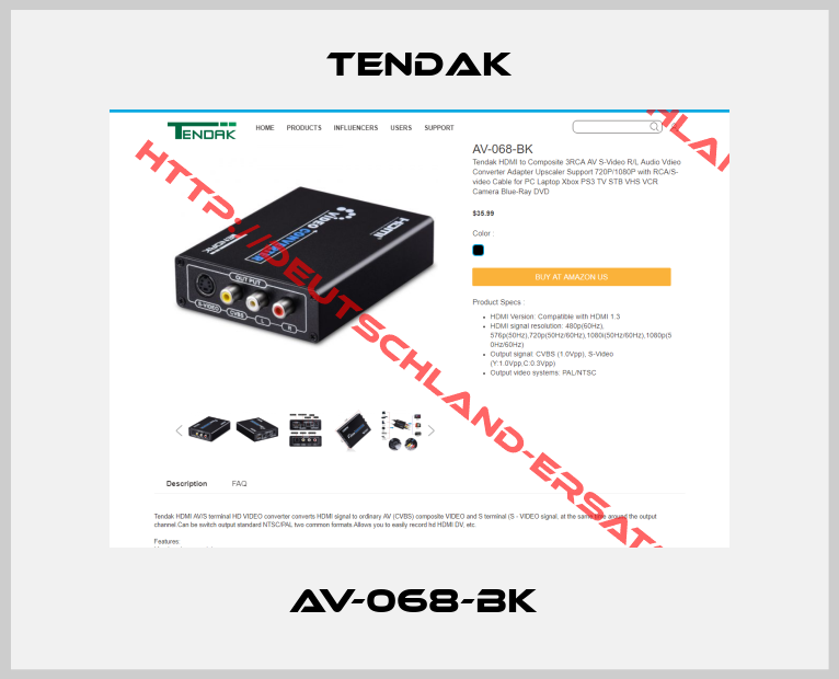 Tendak-AV-068-BK 