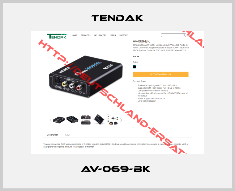 Tendak-AV-069-BK 