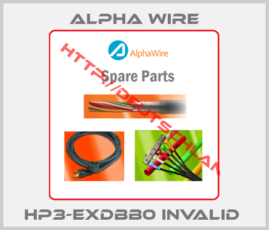 Alpha Wire-HP3-EXDBB0 invalid 