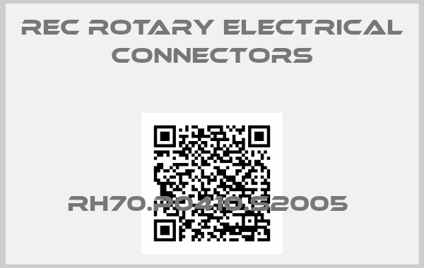 REC Rotary Electrical Connectors-RH70.P0410.S2005 