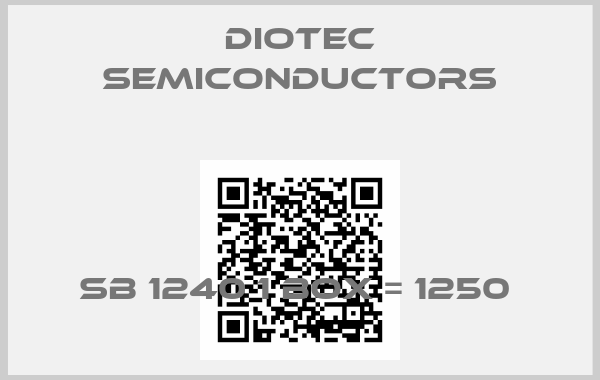 Diotec Semiconductors-SB 1240 1 box = 1250 