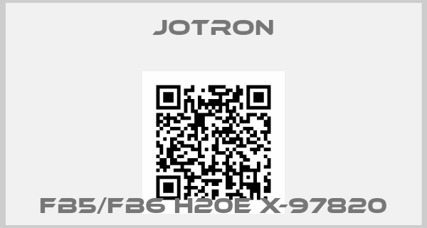 JOTRON-FB5/FB6 H20E X-97820