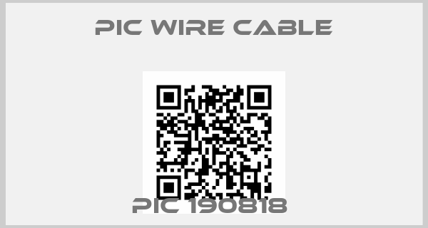 Pic Wire Cable-PIC 190818 