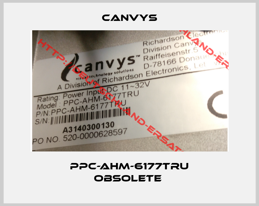 Canvys-PPC-AHM-6177TRU obsolete 