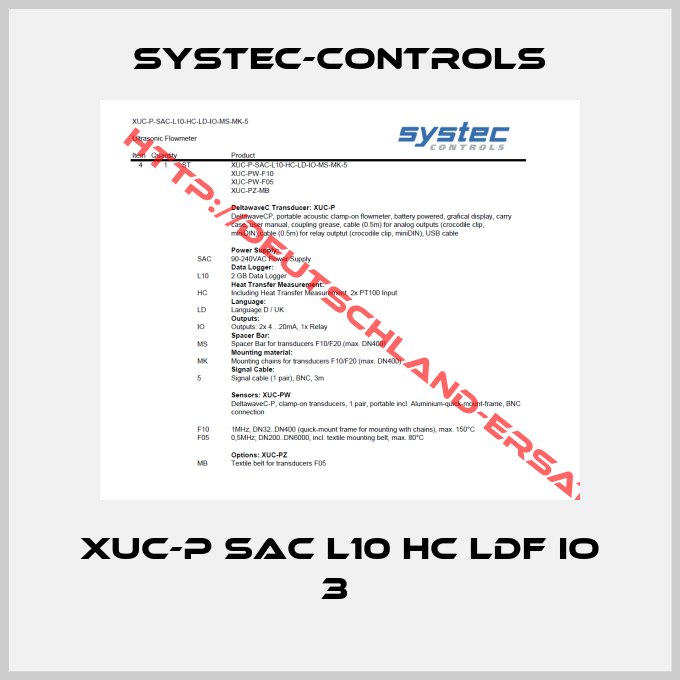 Systec-controls-XUC-P SAC L10 HC LDF IO 3 