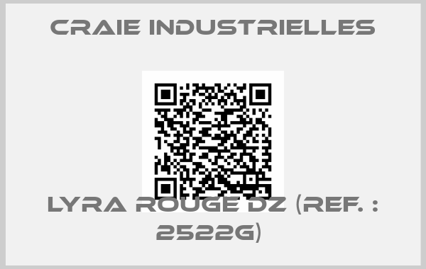 CRAIE INDUSTRIELLES-LYRA ROUGE DZ (REF. : 2522G) 