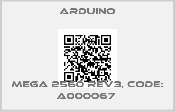 Arduino-MEGA 2560 REV3, Code: A000067 