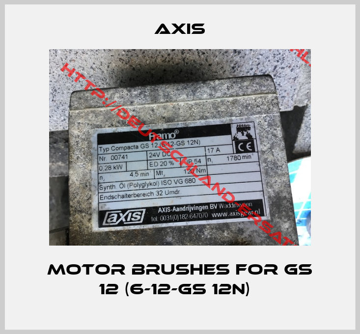 Axis-motor brushes for GS 12 (6-12-GS 12N)  