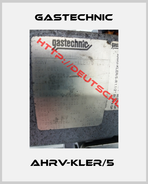 Gastechnic-AHRV-KLER/5 