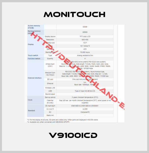 Monitouch-V9100iCD 