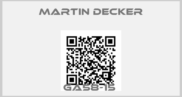 MARTIN DECKER-GA58-15 