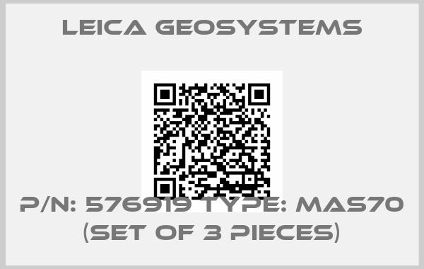 Leica Geosystems-P/N: 576919 Type: MAS70 (set of 3 pieces)