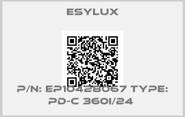 ESYLUX-P/N: EP10428067 Type: PD-C 360i/24 
