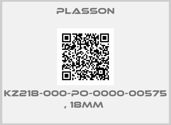 plasson- KZ218-000-PO-0000-00575 , 18mm 
