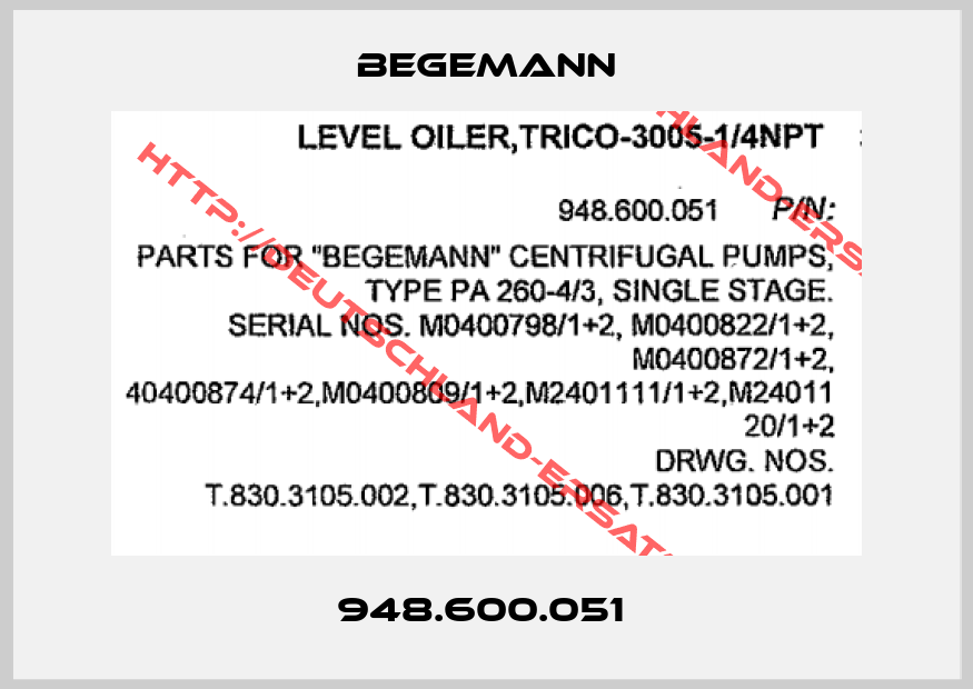 BEGEMANN-948.600.051 