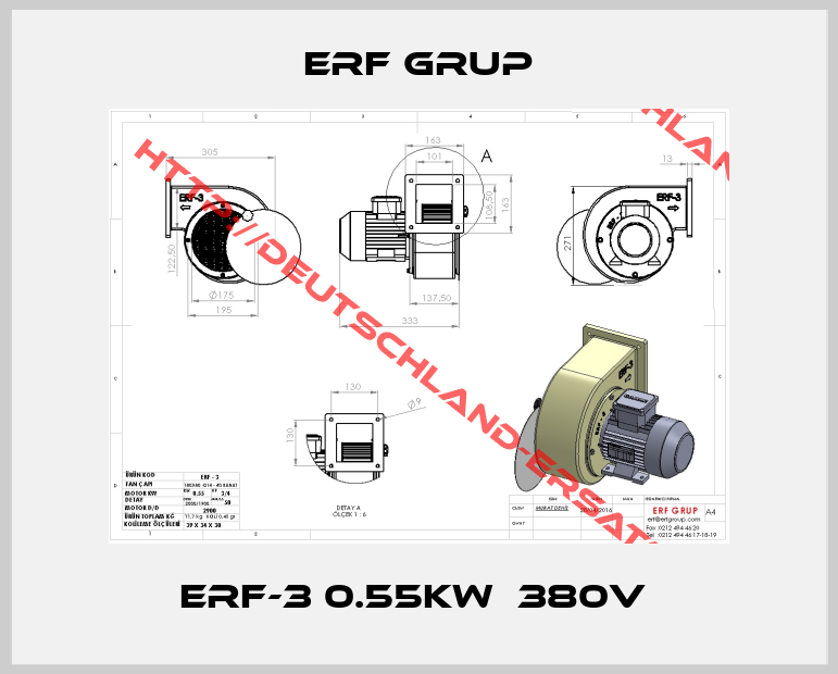 ERF GRUP-ERF-3 0.55KW  380V 