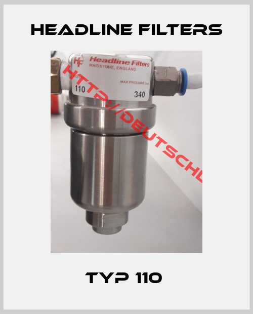 HEADLINE FILTERS-Typ 110 