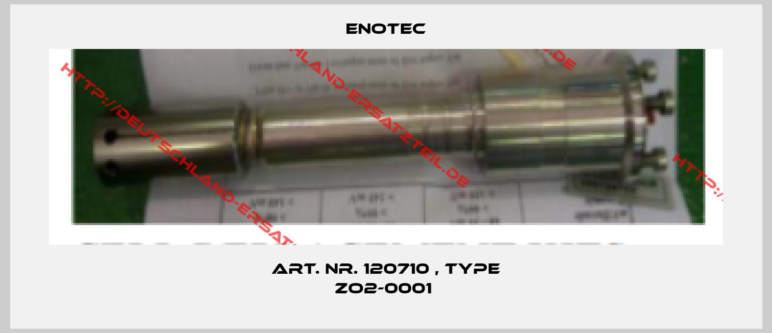 Enotec-Art. Nr. 120710 , type ZO2-0001 