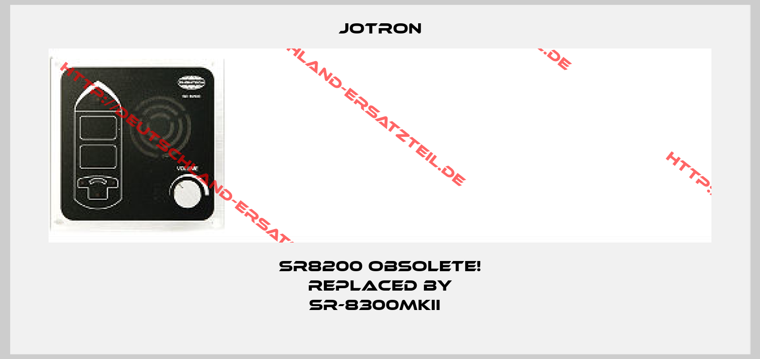 JOTRON-SR8200 Obsolete! Replaced by SR-8300MkII  
