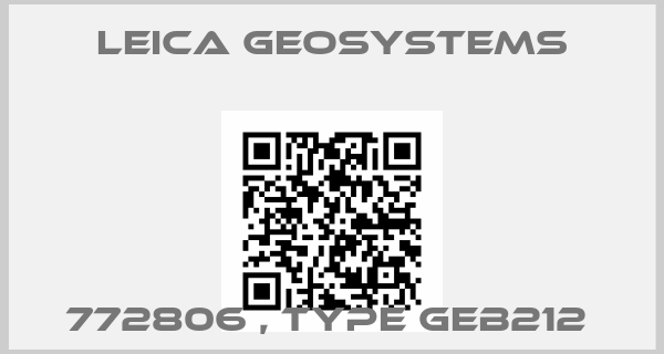Leica Geosystems-772806 , type GEB212 