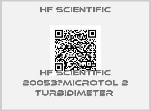 Hf Scientific-Hf Scientific 20053　MicroTOL 2 Turbidimeter 