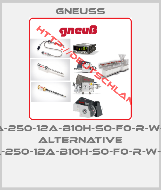 Gneuss-GDA-250-12A-B10H-S0-F0-R-W-6P, alternative DA-250-12A-B10H-S0-F0-R-W-6P 