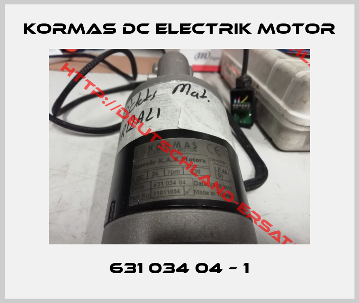 KORMAS DC ELECTRIK MOTOR-631 034 04 – 1