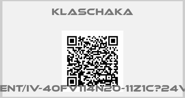 KLASCHAKA-SIDENT/IV-40fv114n20-11Z1C　24VDC