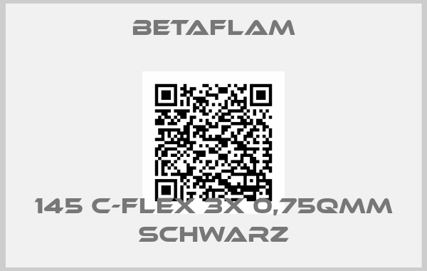 BETAFLAM-145 C-FLEX 3x 0,75qmm schwarz