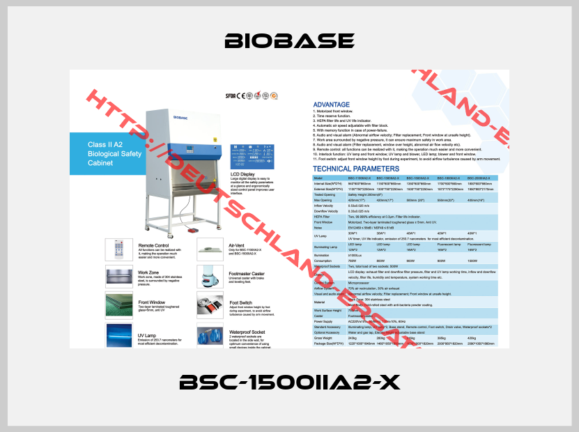 Biobase-BSC-1500IIA2-X