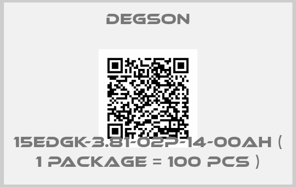 Degson-15EDGK-3.81-02P-14-00AH ( 1 package = 100 pcs )