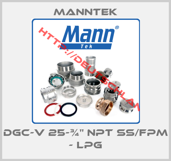 MANNTEK-DGC-V 25-¾" NPT SS/FPM - LPG