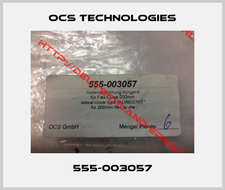 Ocs Technologies-555-003057