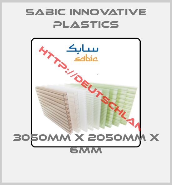 Sabic innovative Plastics-3050mm x 2050mm x 6mm