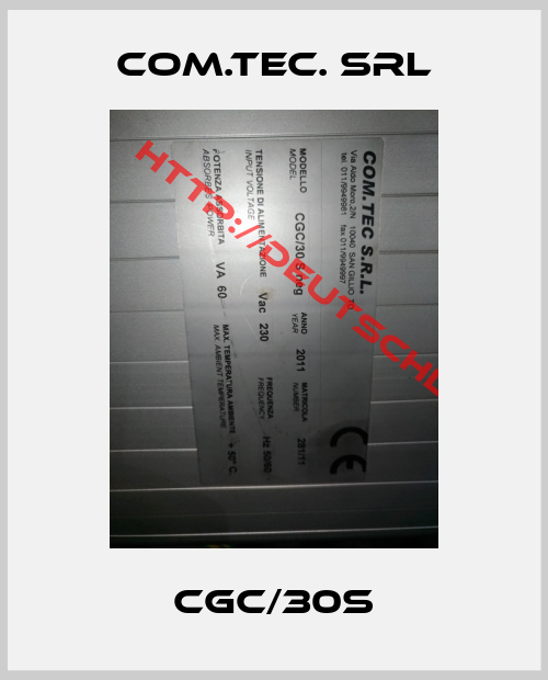 Com.Tec. Srl-CGC/30S
