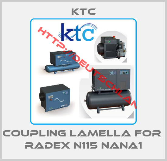 KTC-Coupling Lamella for  RADEX N115 NANA1