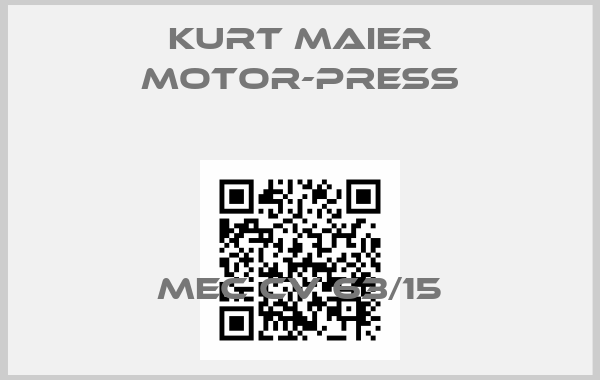 Kurt Maier Motor-Press-MEC CV 63/15
