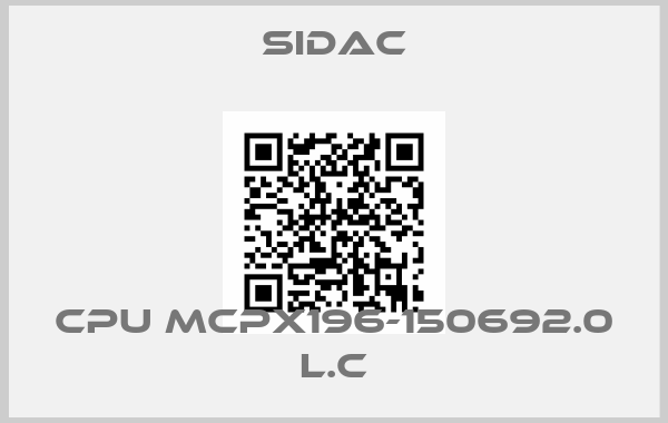Sidac-CPU MCPX196-150692.0 L.C