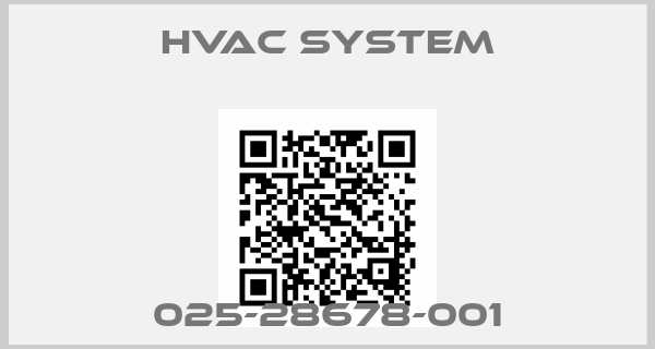 HVAC SYSTEM-025-28678-001