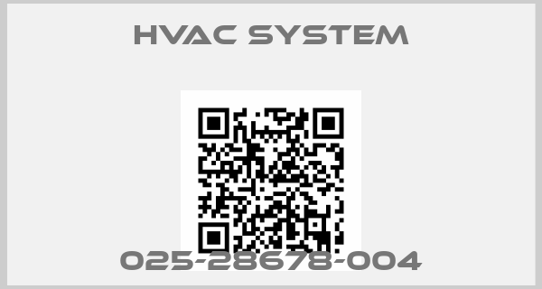 HVAC SYSTEM-025-28678-004