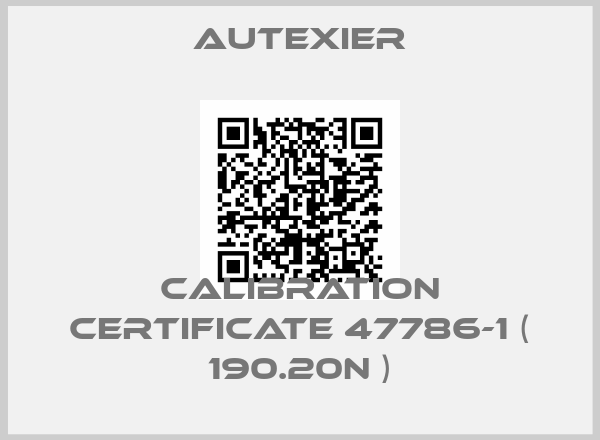 Autexier-Calibration certificate 47786-1 ( 190.20N )