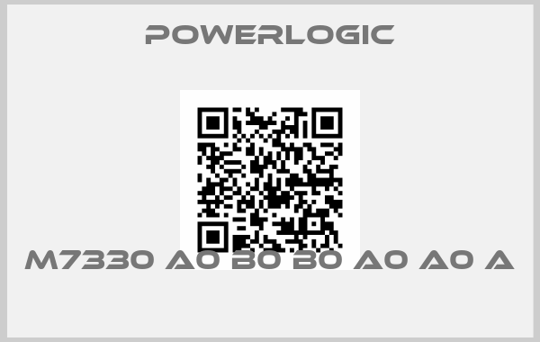 PowerLogic-M7330 A0 B0 B0 A0 A0 A 