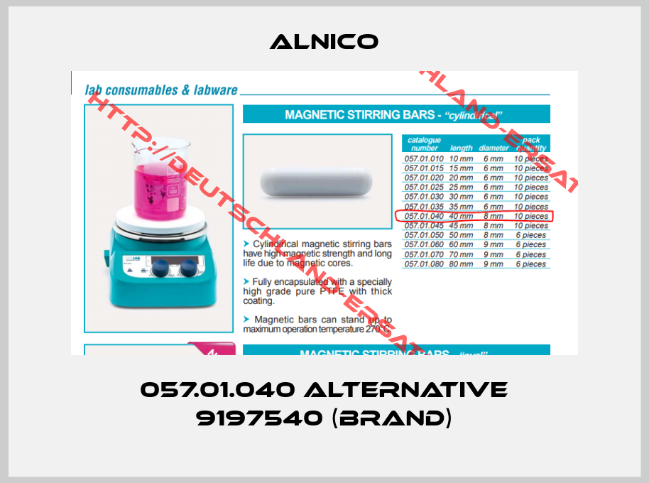 Alnico-057.01.040 alternative 9197540 (Brand)