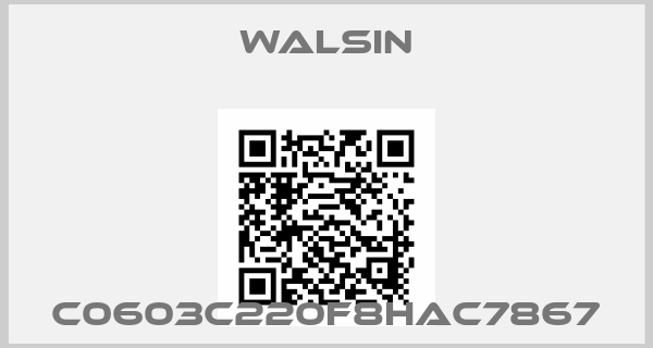 WALSIN-C0603C220F8HAC7867