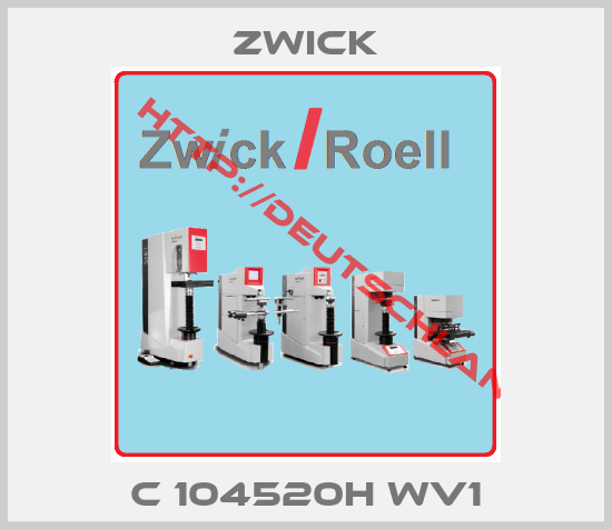Zwick-C 104520H WV1