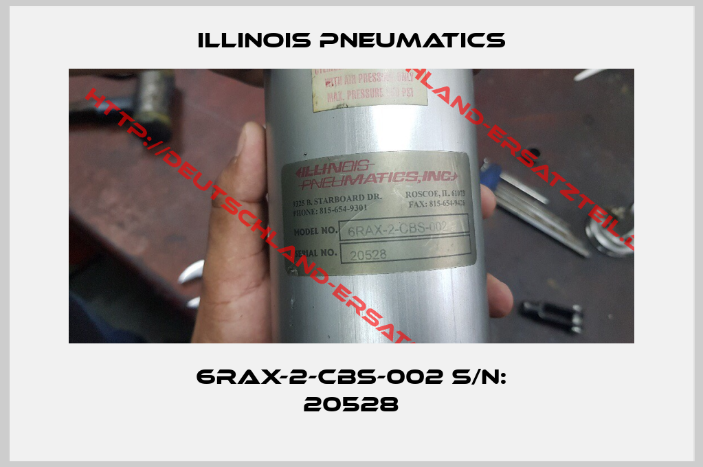 Illinois Pneumatics-6RAX-2-CBS-002 S/N: 20528