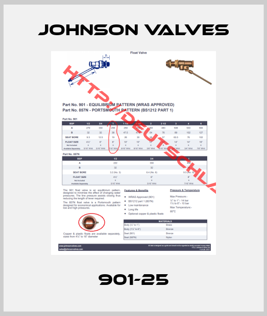 Johnson valves-901-25