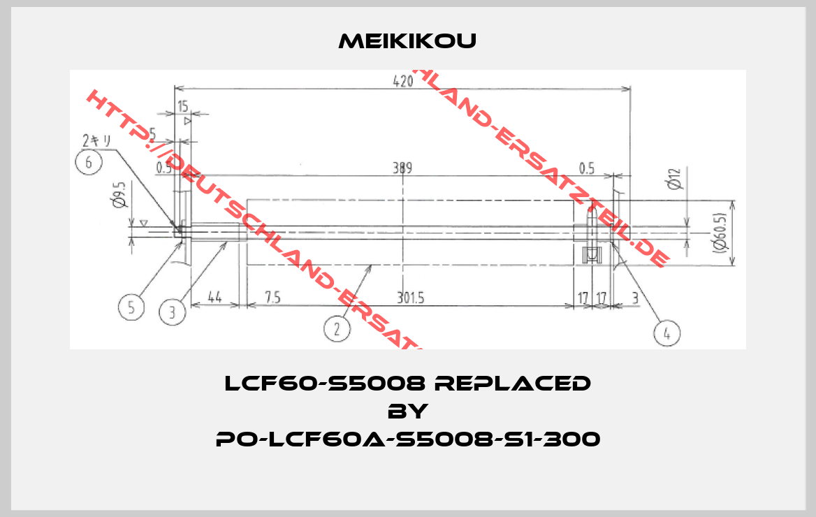 Meikikou-LCF60-S5008 replaced by PO-LCF60A-S5008-S1-300