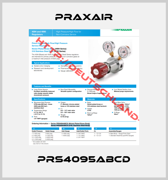 Praxair-PRS4095ABCD